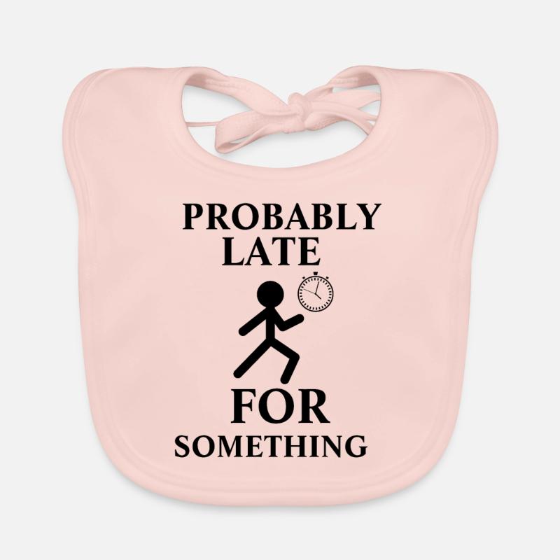 Probably Late For Something Organic Baby Bibs