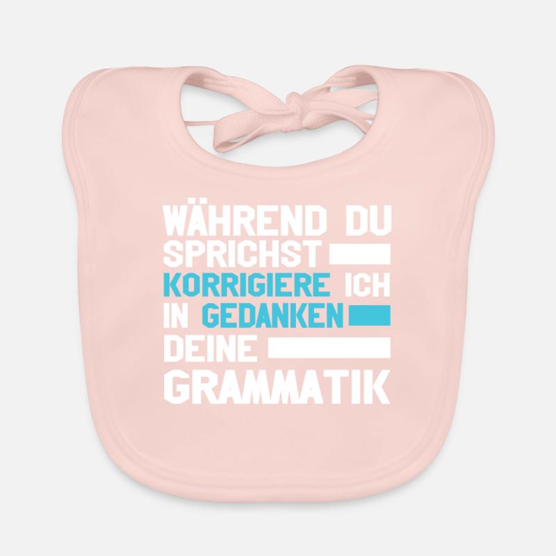 Während Du Sprichst Korrigiere Ich Deine Baby Bio-Lätzchen
