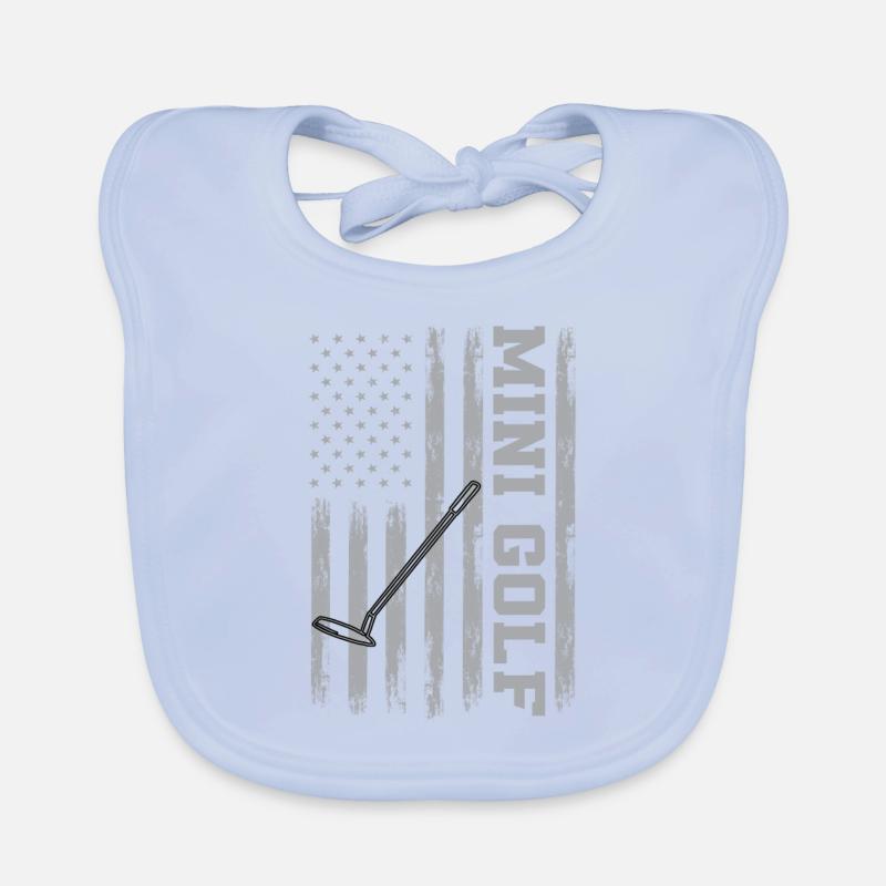 USA Miniature Golf Organic Baby Bibs