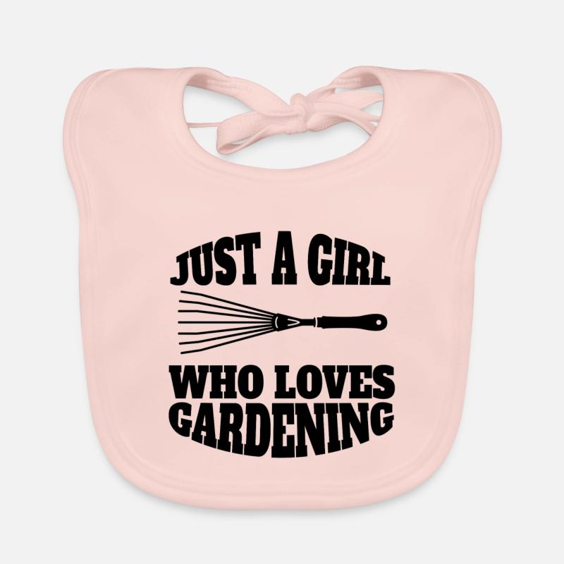 Gärtnerin Garten Mädchen Hobbygärtnerin Obstgarten Baby Bio-Lätzchen