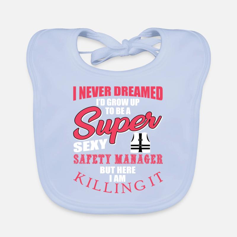 Funny Security Manager Gift Organic Baby Bibs