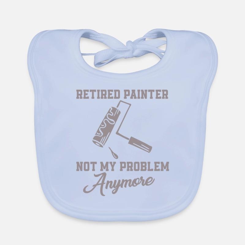 Retired painter no longer my problem Organic Baby Bibs