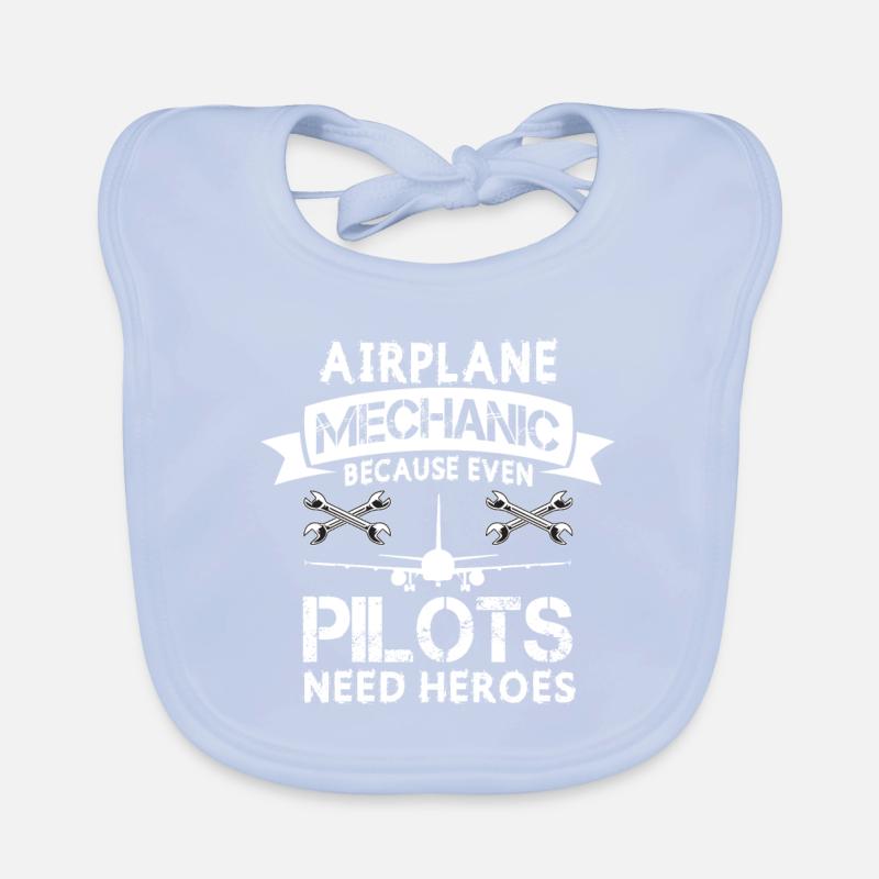 Pilote d’avion du mécanicien d’aéronef Bavoir bio Bébé