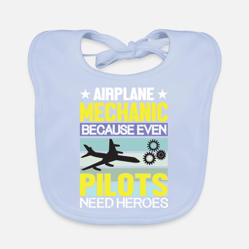 Pilote d’avion du mécanicien d’aéronef Bavoir bio Bébé