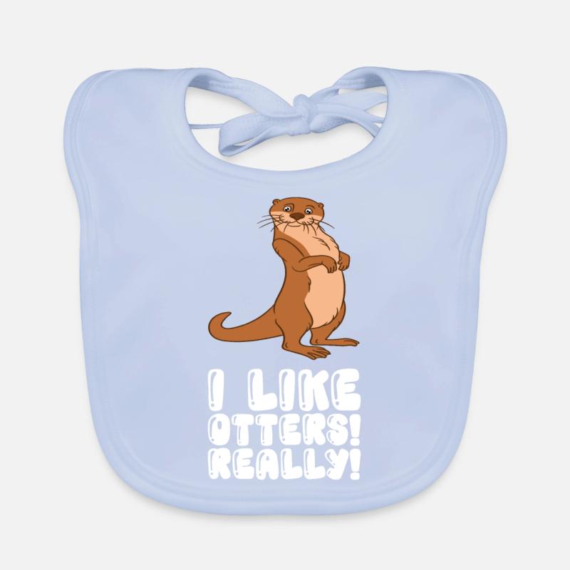 Cute otter puns and otter jokes Organic Baby Bibs