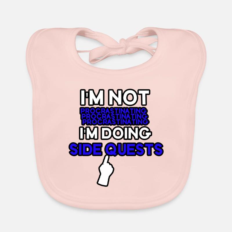 I'm not procrastinating I'm doing side quests Organic Baby Bibs