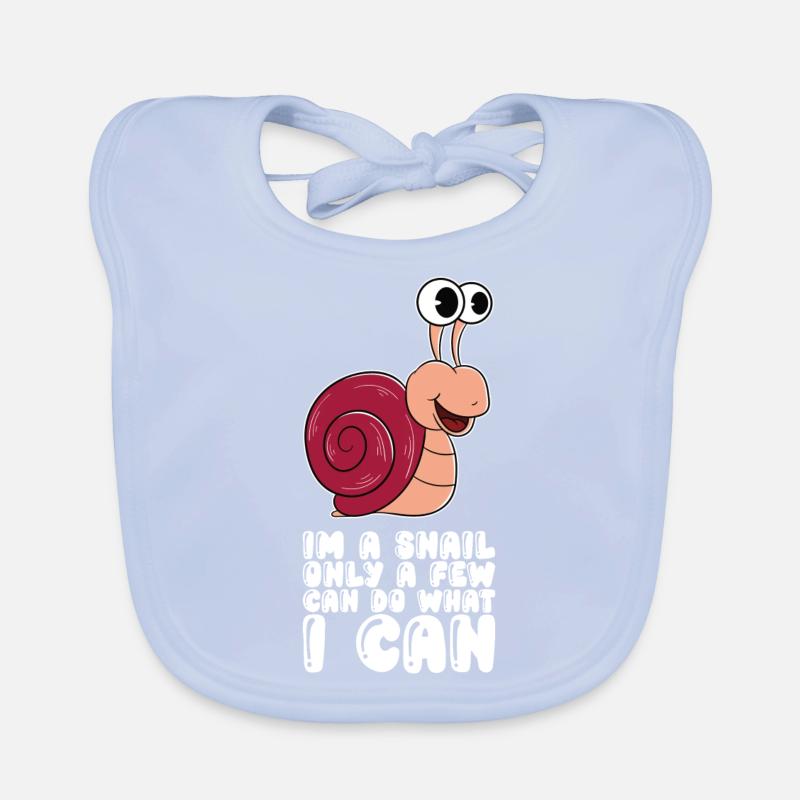 Ich Bin Eine Schnecke Baby Bio-Lätzchen