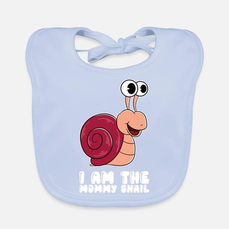 Ich Bin Die Mama-Schnecke Baby Bio-Lätzchen