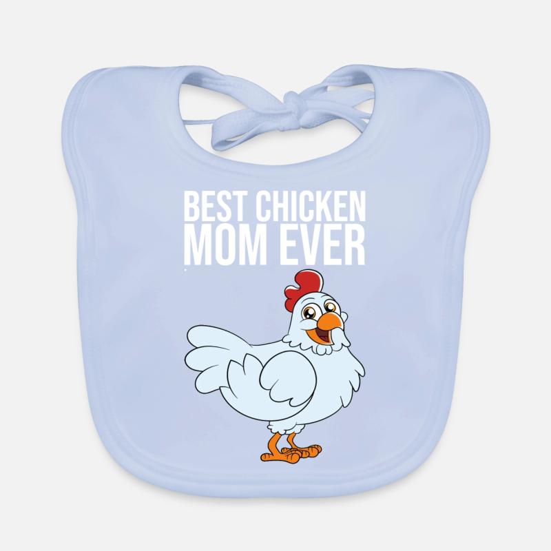 Best Chicken Mom Ever Baby Bio-Lätzchen