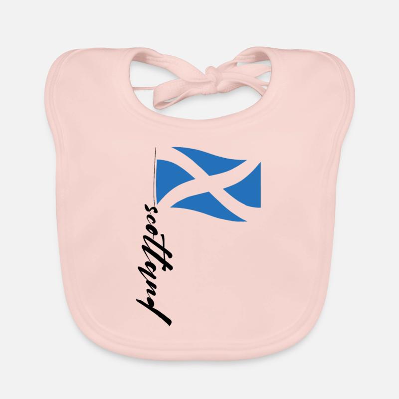 Écosse Drapeau écossais Bavoir bio Bébé
