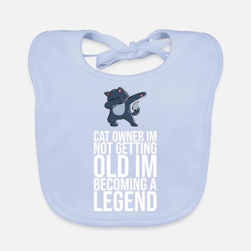 Dabbing Cat Funny Cat Organic Baby Bibs