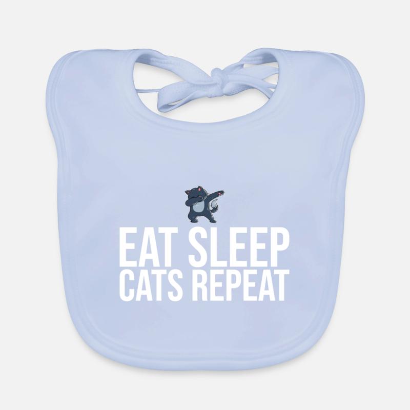 Dabbing Cat Funny Cat Bavoir bio Bébé
