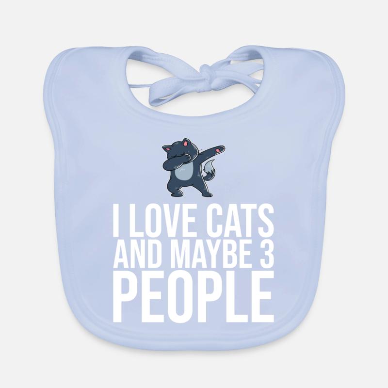 Dabbing Cat Funny Cat Bavoir bio Bébé