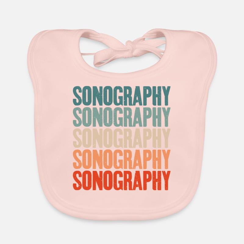 Sonographie Squad Sonographer Ultraschalltechniker Baby Bio-Lätzchen