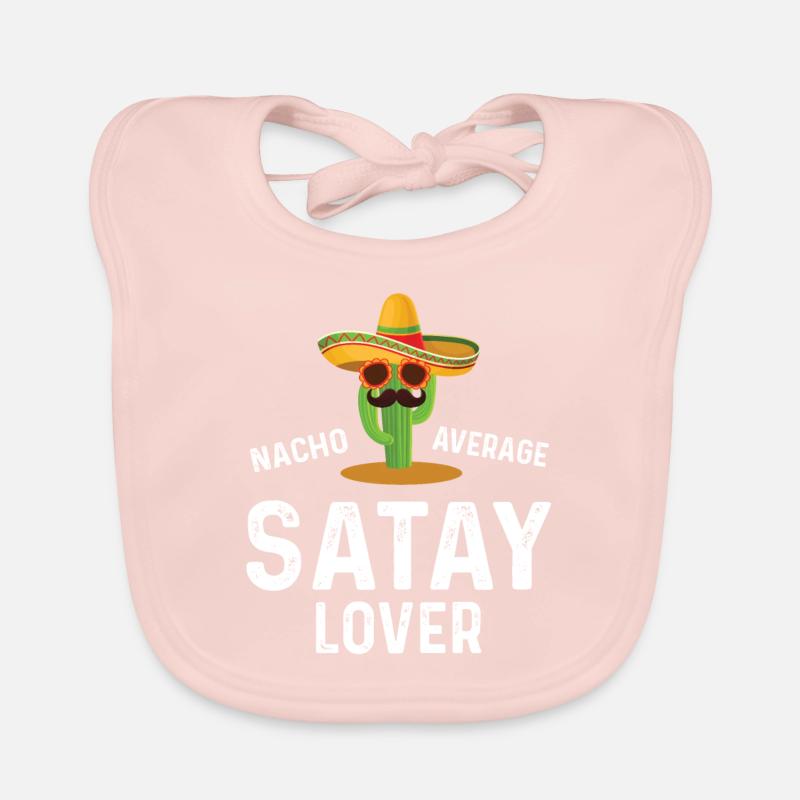 Nacho Average Satay lover Organic Baby Bibs