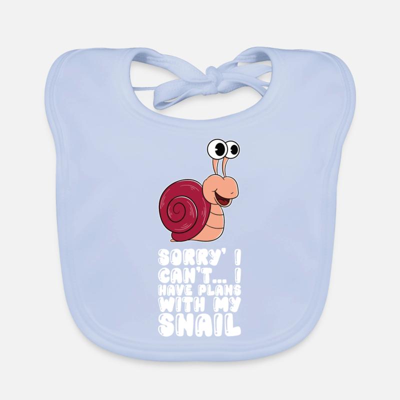 J’ai des projets avec mon escargot Bavoir bio Bébé