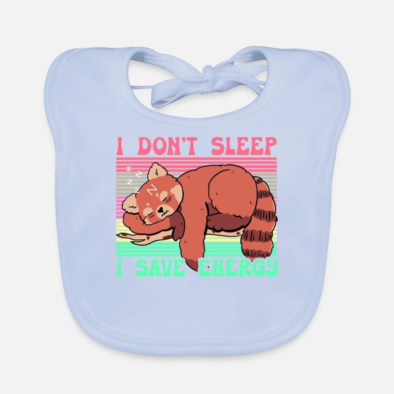I Don't Sleep I Save Energy Baby Bio-Lätzchen