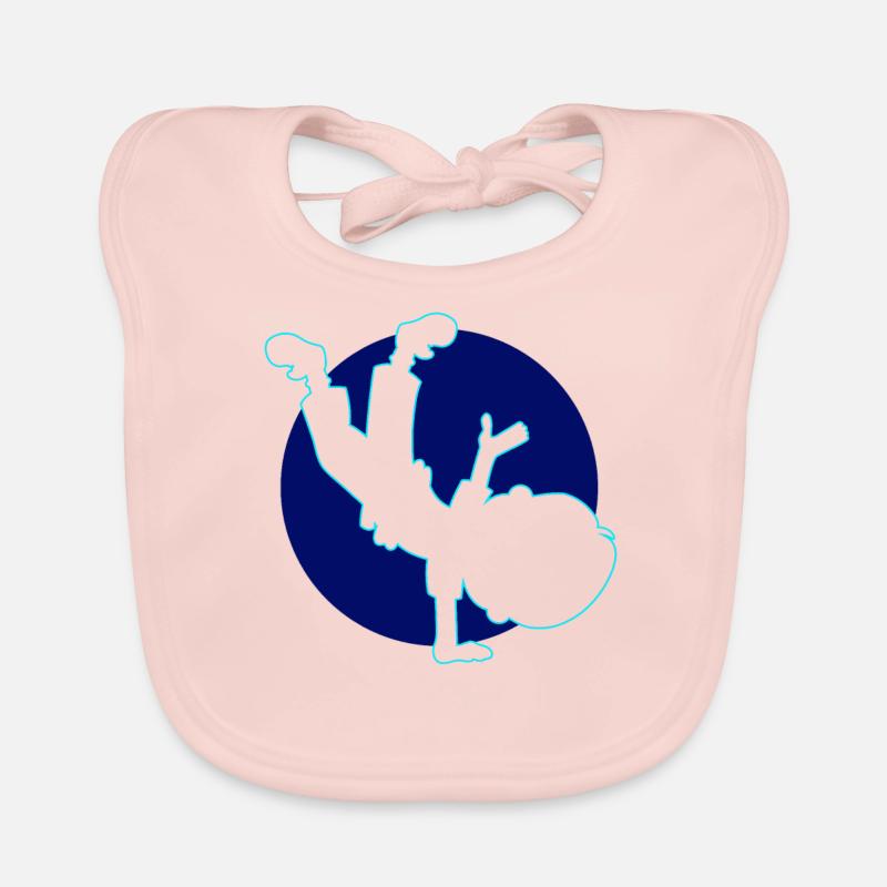 Breakdancer Breakdancing Dancers Organic Baby Bibs