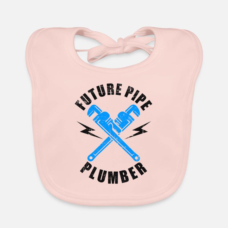 Sanitary Pipefitter Pipes Pipefitting Future Pipe Organic Baby Bibs