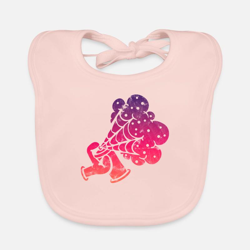 Graffiti Sprayer Comic Organic Baby Bibs