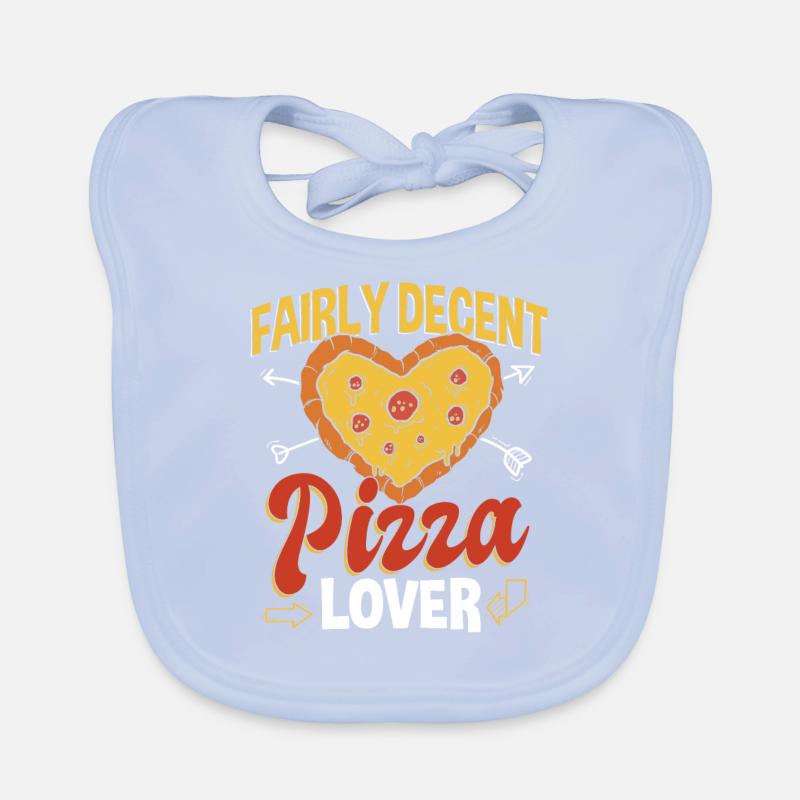 Pretty decent pizza lover Organic Baby Bibs