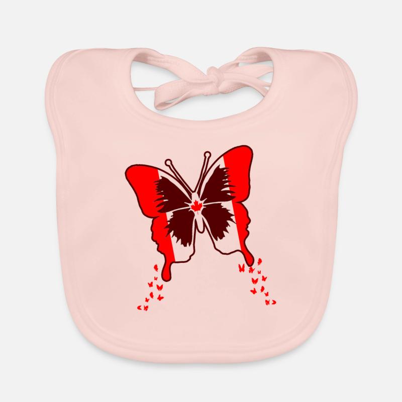 Drapeau du Canada Bavoir bio Bébé