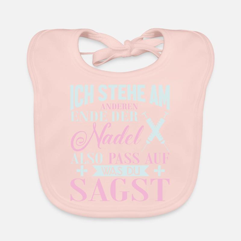 Witziger Sei Nett Zu Mir Krankenschwester Baby Bio-Lätzchen