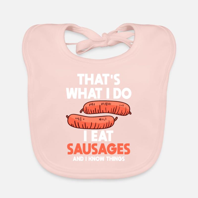 Sausage lovers Organic Baby Bibs