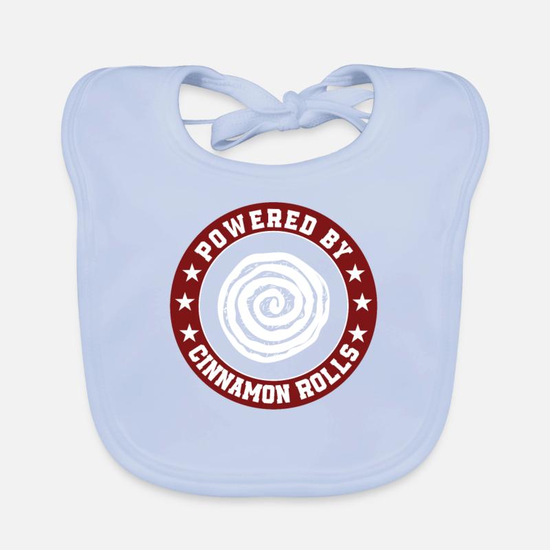 Great cinnamon roll design Organic Baby Bibs