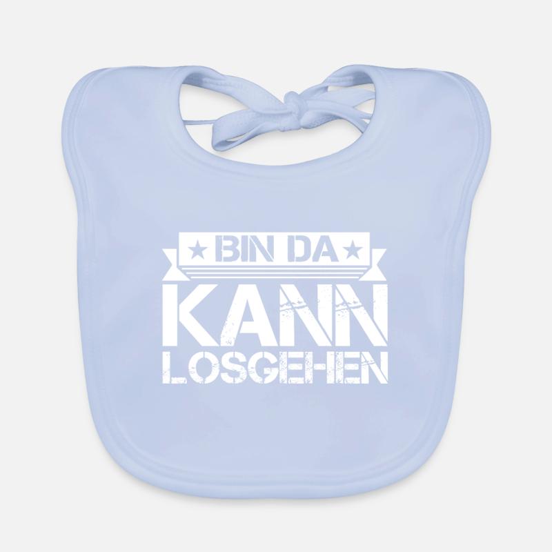 Bin Da Kann Losgehn Baby Bio-Lätzchen
