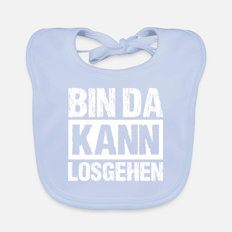 Bin Da Kann Losgehn Baby Bio-Lätzchen