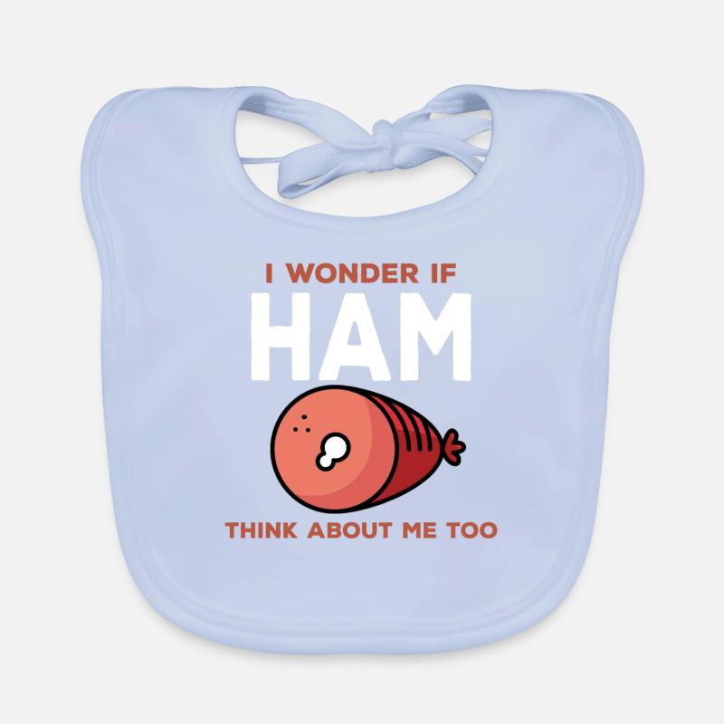 Cool design for ham lovers Organic Baby Bibs