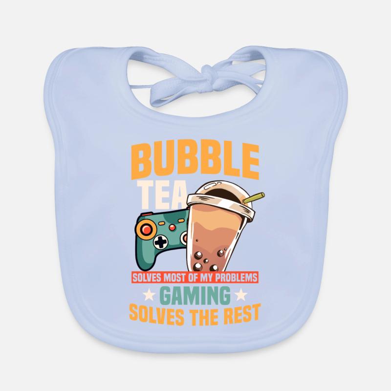 Bubble Tea et jeux Bavoir bio Bébé