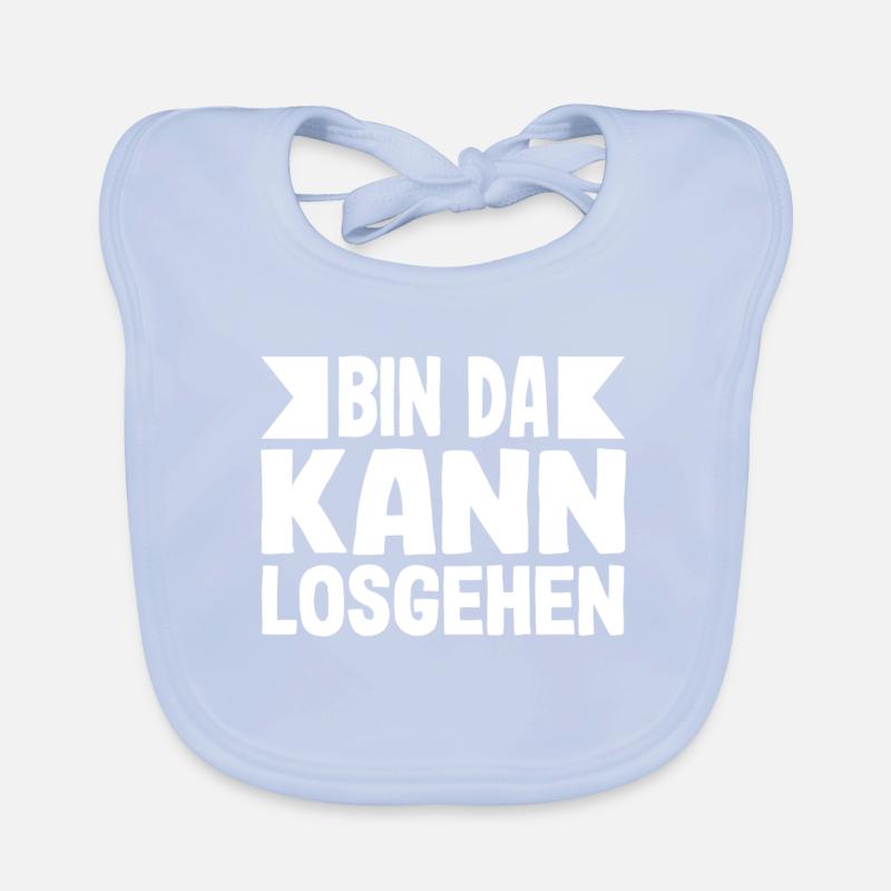 Bin Da Kann Losgehn Baby Bio-Lätzchen
