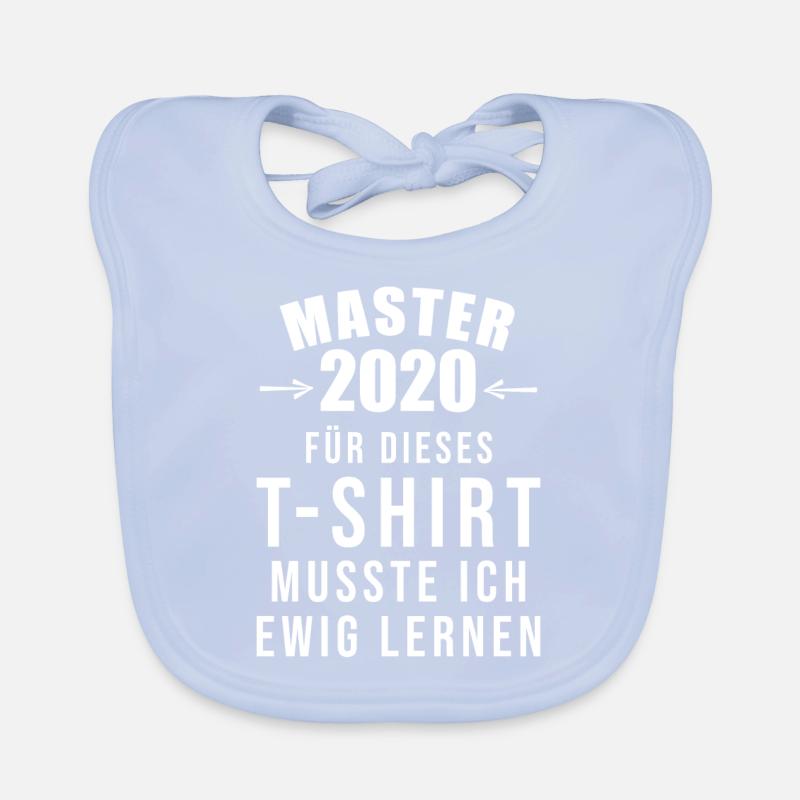 Master 2020 Abschluss bestanden Studium Baby Bio-Lätzchen