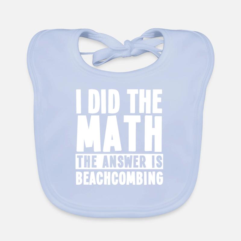 Funny Beachcombing Collector Saying Organic Baby Bibs