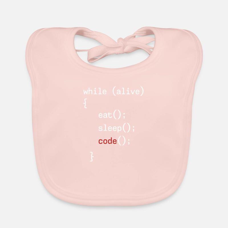 Administrateur Coding Geek Programmeur Bavoir bio Bébé