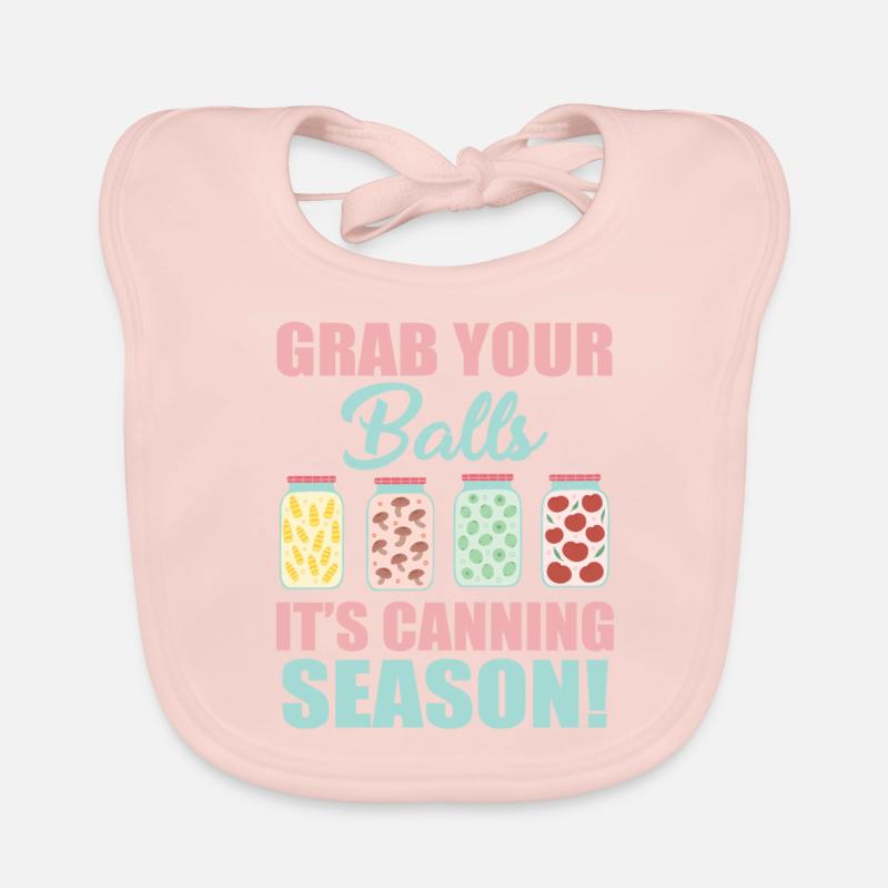 Funny Canning Lover Design Organic Baby Bibs