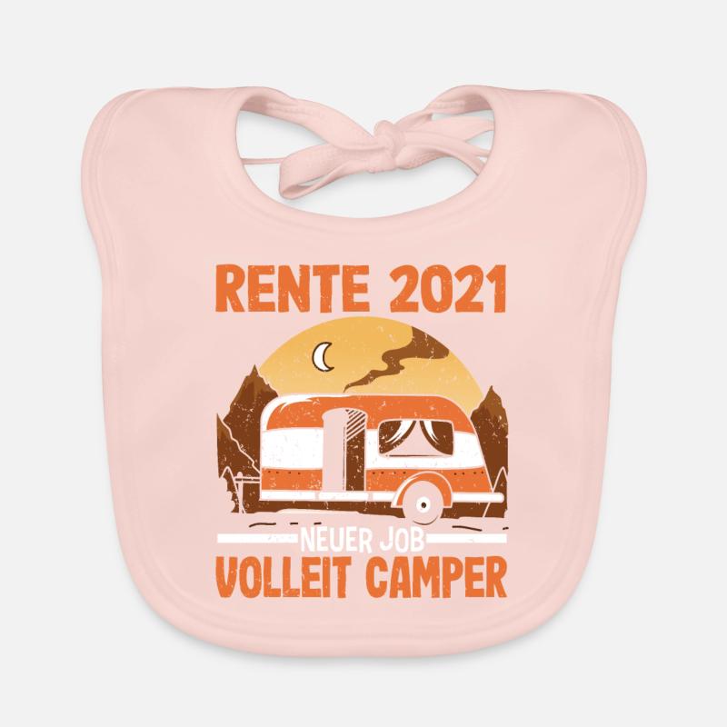 Rente 2021 Renteneintritt Camping Camper Baby Bio-Lätzchen
