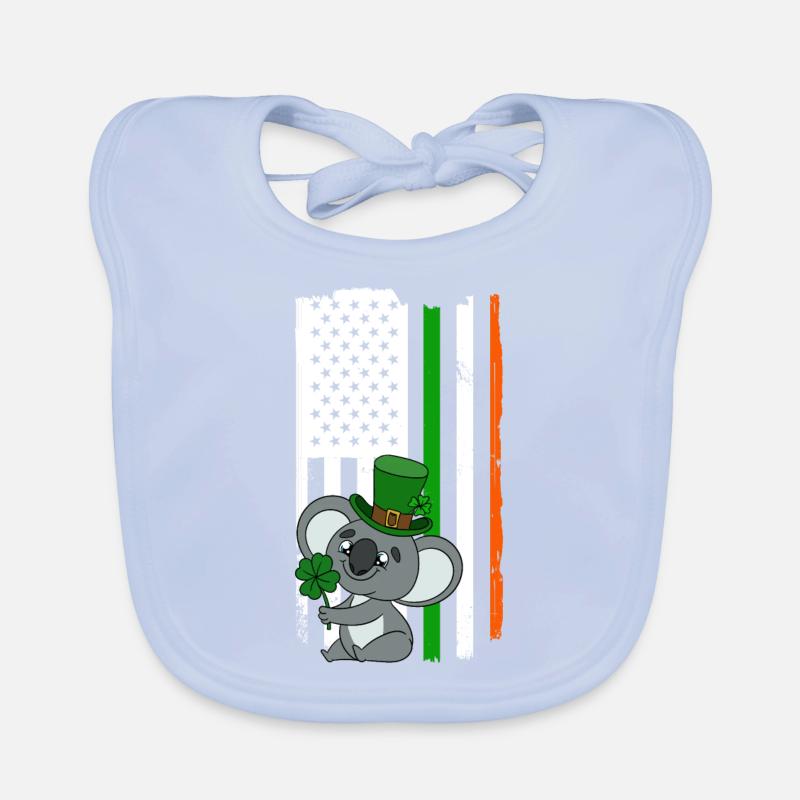 Mignon koala avec chapeau Saint-Patrick Bavoir bio Bébé