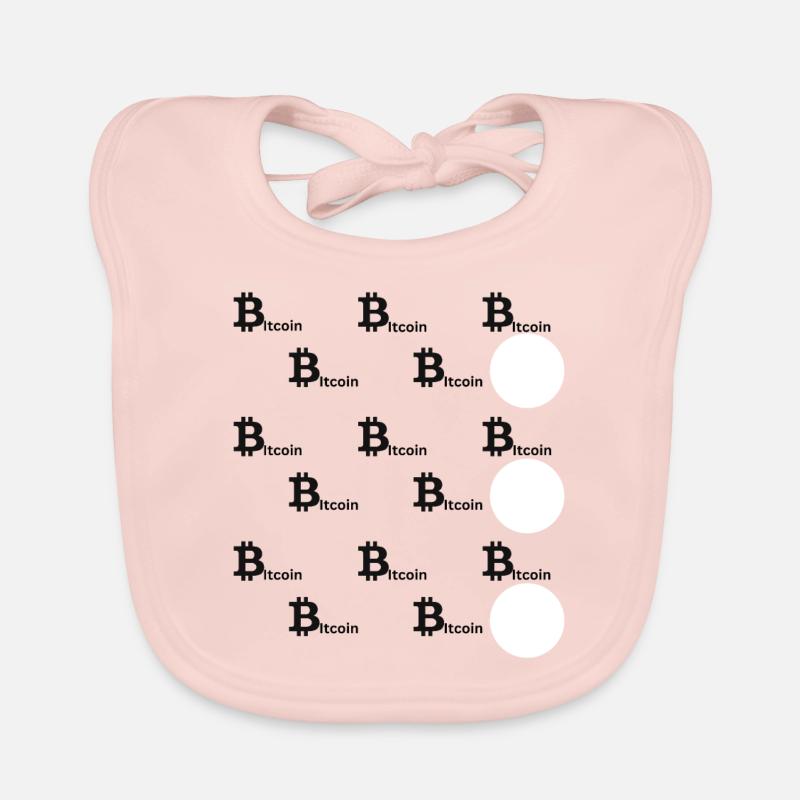 Bitcoin collage Baby Bio-Lätzchen