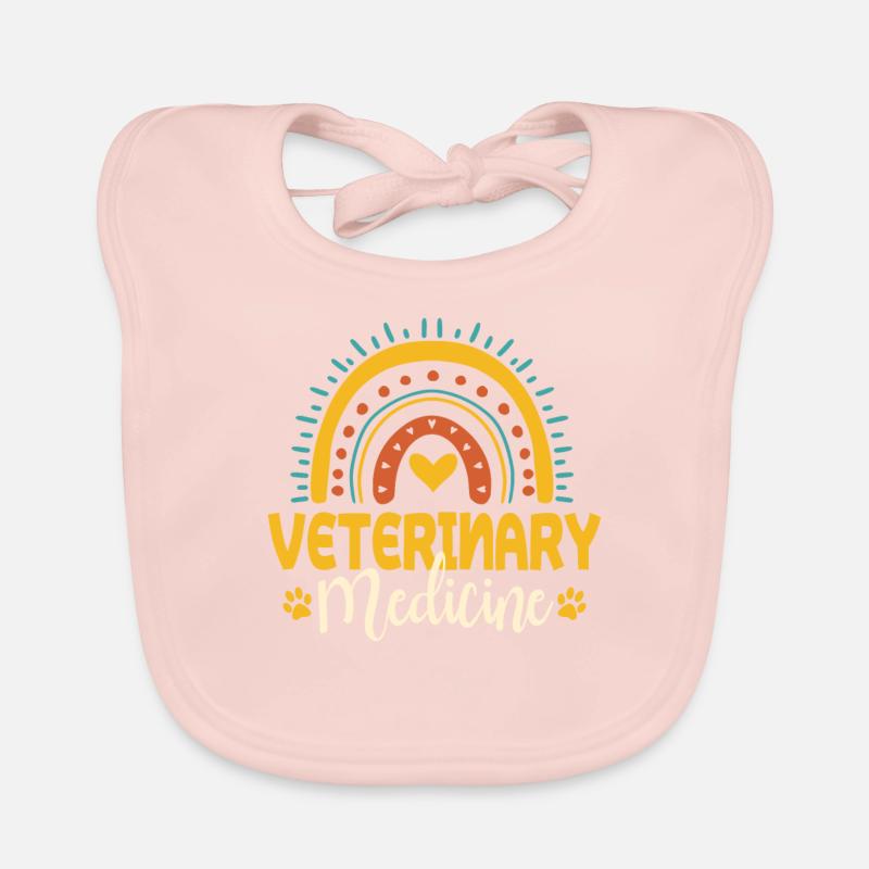 Cute Veterinary Medicine Gift Organic Baby Bibs