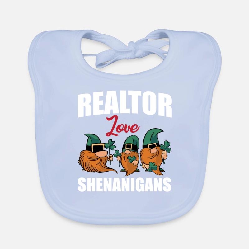 Makler St. Patricks Day Shenanigans Gnome Baby Bio-Lätzchen
