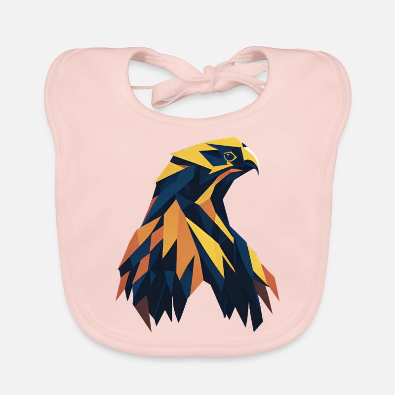 Abstract eagle Organic Baby Bibs