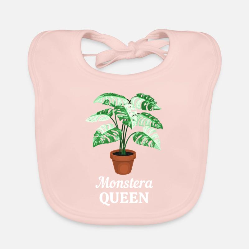 Monstera Queen Organic Baby Bibs