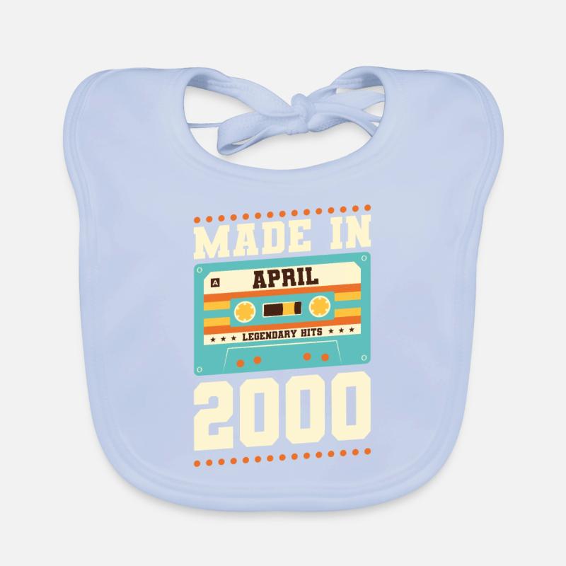 23e anniversaire Avril 2000 Idée cadeau Bavoir bio Bébé
