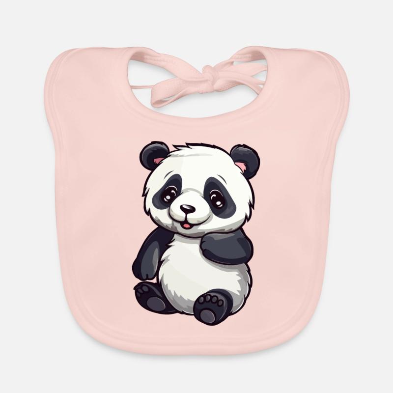 Panda mignon Bavoir bio Bébé