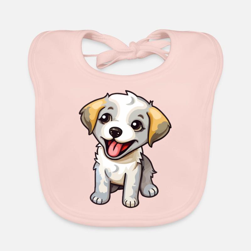 Petit chiot mignon Bavoir bio Bébé