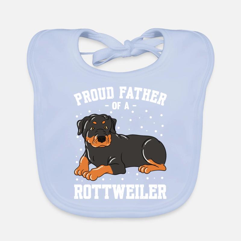 Fier père d’un Rottweiler Bavoir bio Bébé
