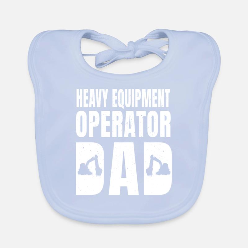 Baggerfahrer Papa Geschenk Baby Bio-Lätzchen